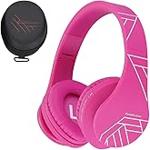 PowerLocus Kids Headphones Over-Ear, Bluetooth Wireless Headphones for Kids,with Microphone, Safe 85DB Volume Limited, Foldable with Carry Case, Audio Cable, Micro SD mode for Online Classes,PC,Phones