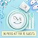TRENDY BRANDY Baby Shower Party Supplies for Boy Horse Theme Party with Tableware Plates, Cups, Napkins, Cutlery Plus Blue Satin Mommy To Be Sash It's a Boy Gender Reveal Decoration Gifts, Serves 12