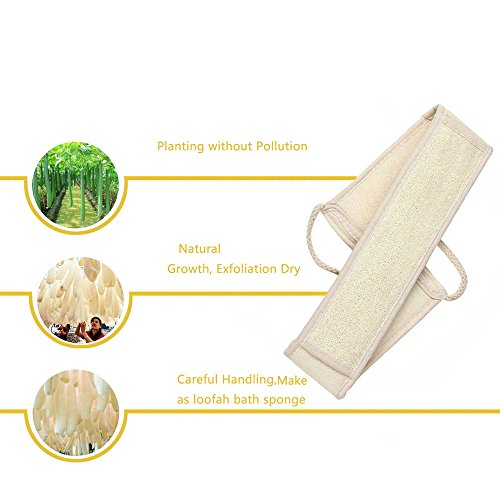 Exfoliating Loofah Back Scrubber for Shower, Long Bath Loofa Sponge