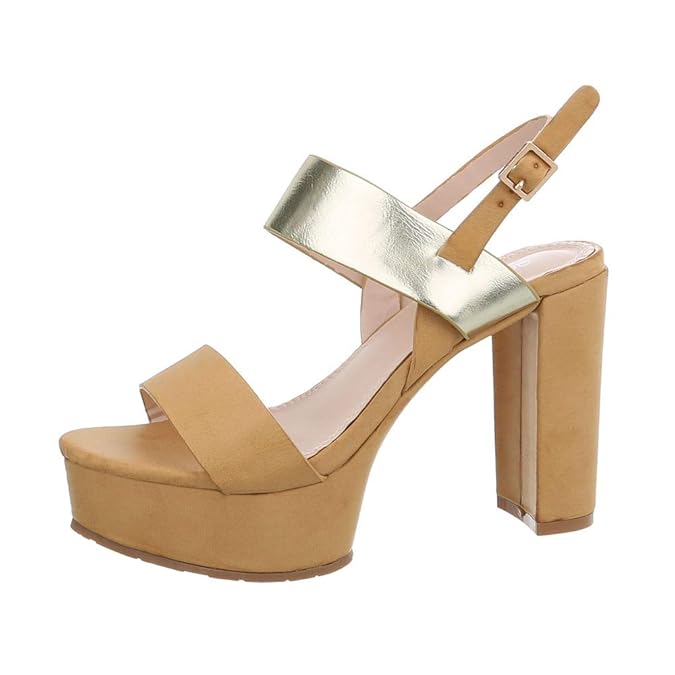 Ital-Design Damenschuhe Sandalen & Sandaletten High Heel Sandaletten