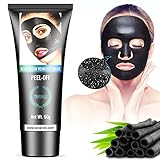 Charcoal Peel Off Mask, Tansmile Blackhead Remover Mask Activated Charcoal Face Mask Deep Cleansing Purifying Peel Off Black Face Mask (60g)