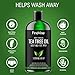 DAILY REMEDY Tea Tree Oil Super Soap, Wash Away Body Odor, Jock Itch, Ringworm, Athlete’s Foot & Skin Irritations - Shower Gel for Women/Men, All Natural Skin Cleanser 2 Pack