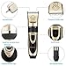 Showlovein Pet Grooming Clipper Kits Low Noise Rechargeable Cordless Quiet Cat Dog Groomer Tool Hair Trimmer Razor Blades with Combs, Scissor