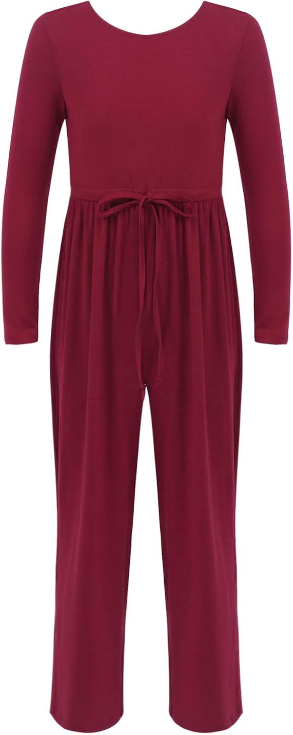 YOOJIA YOOJIA Mädchen Jumpsuit Langarm Hosenanzug Einteiler Freizeit