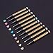 Metallic Markers Paint Pens-Medium Tip Paint Pens Metal Art Permanent Marker Set for Card Making, Painting Rocks, Scrapbooking, Black Paper, Glass,Wood, Ceramics,DIY Craft Kids,10 Colors