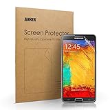 Anker High Definition (HD) Screen Protector for Samsung Galaxy Note 4 [3-Pack] Xtreme Scratch Defender Ultra Clear High-Response Premium with Lifetime Warranty