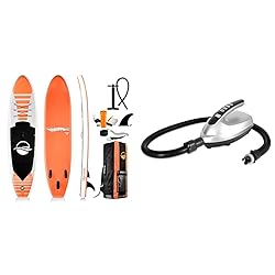 SereneLife Inflatable Stand Up Paddle Board with