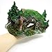 YSLDSNX Aquarium Ornaments Fish Tank Supplies Decorations Landscape Scenery Bookcase Accessories Resin Decor Hobbit Reptile House Big Large Cave Handmade Light Greenthumb 2