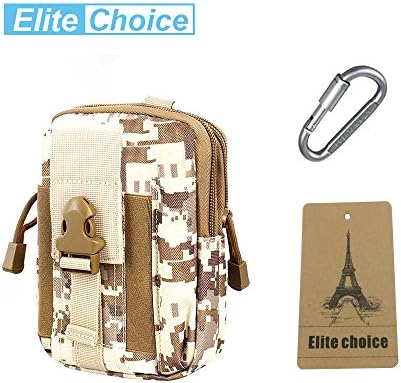 Tactical Molle Pouch, Elite Choices Compact EDC Utility Gadget Waist Bag Pack with Cell Phone Holster for iPhone 6 Plus Outdoor Sports Hiking