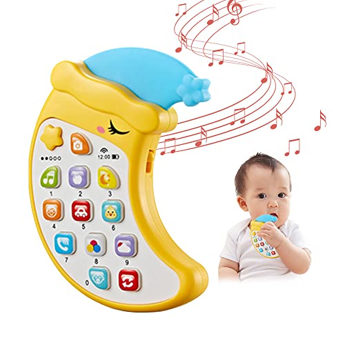 Kids Cell Phone Toy with Removable Teether, Toddler Electronic Learning