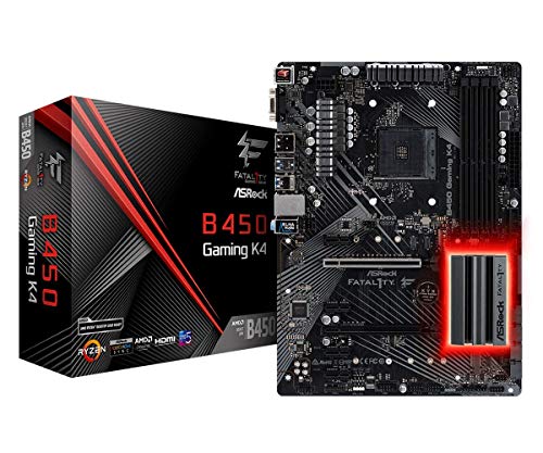 ASRock ATX Motherboard (B450 Gaming K4) (Best Asrock Motherboard For Gaming)