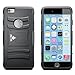 iPhone 6s Plus Case, CellBee [Rigid Metal] Dual Layer Heavy Duty Holster (Built-in Credit Card Slot Clip) Case with Kickstand and Locking Belt Swivel Clip for iPhone 6 6s Plus