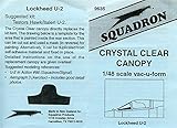 Squadron 1:48 Lockheed U-2 Crystal Clear Canopy Vacuform #9635*