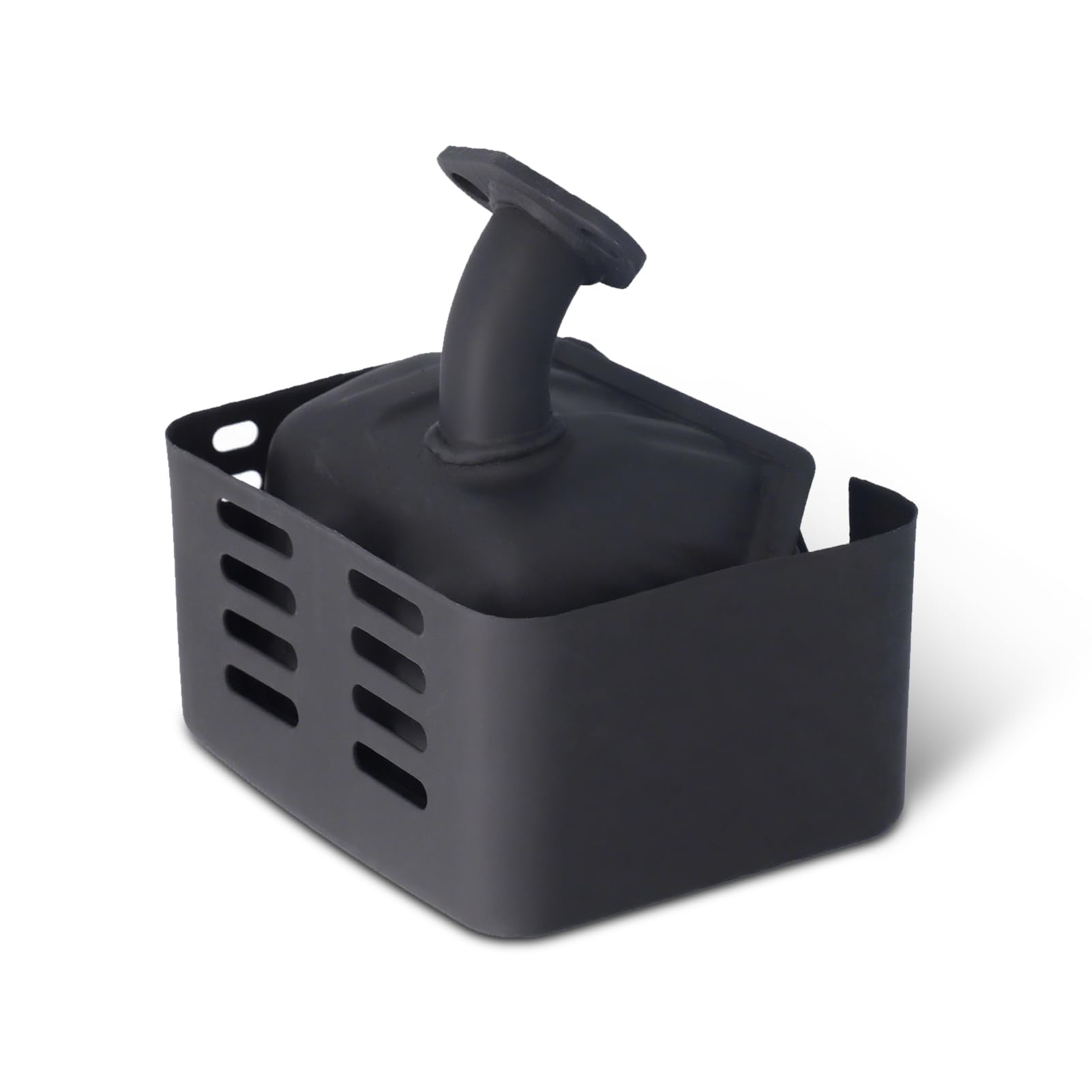 Natudeco Muffler Exhaust GX160 Engine Muffler Exhaust Metal Silencer Accessory Set with Washer Fit for Generators Pressure Washersand Water Pumps(Black)