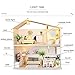 ZUINIUBI Doll House Kit DIY Miniature Loft Handmade House Furnished with Accessories Dust-Proof Cover and Assemble Tool Birthday Gift for Kids Adults Light Time