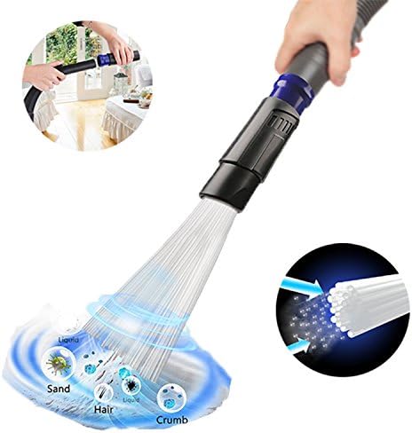 Universal Vacuum Attachment, Dirt Remover for Dyson Vac Cleaners, Dust Brush As Seen On TV 2018 - Cleaning Tools for Car/Vents/Pets/Keyboards/Drawers/Tools/Crafts/Jewelry/Plants, Upgraded