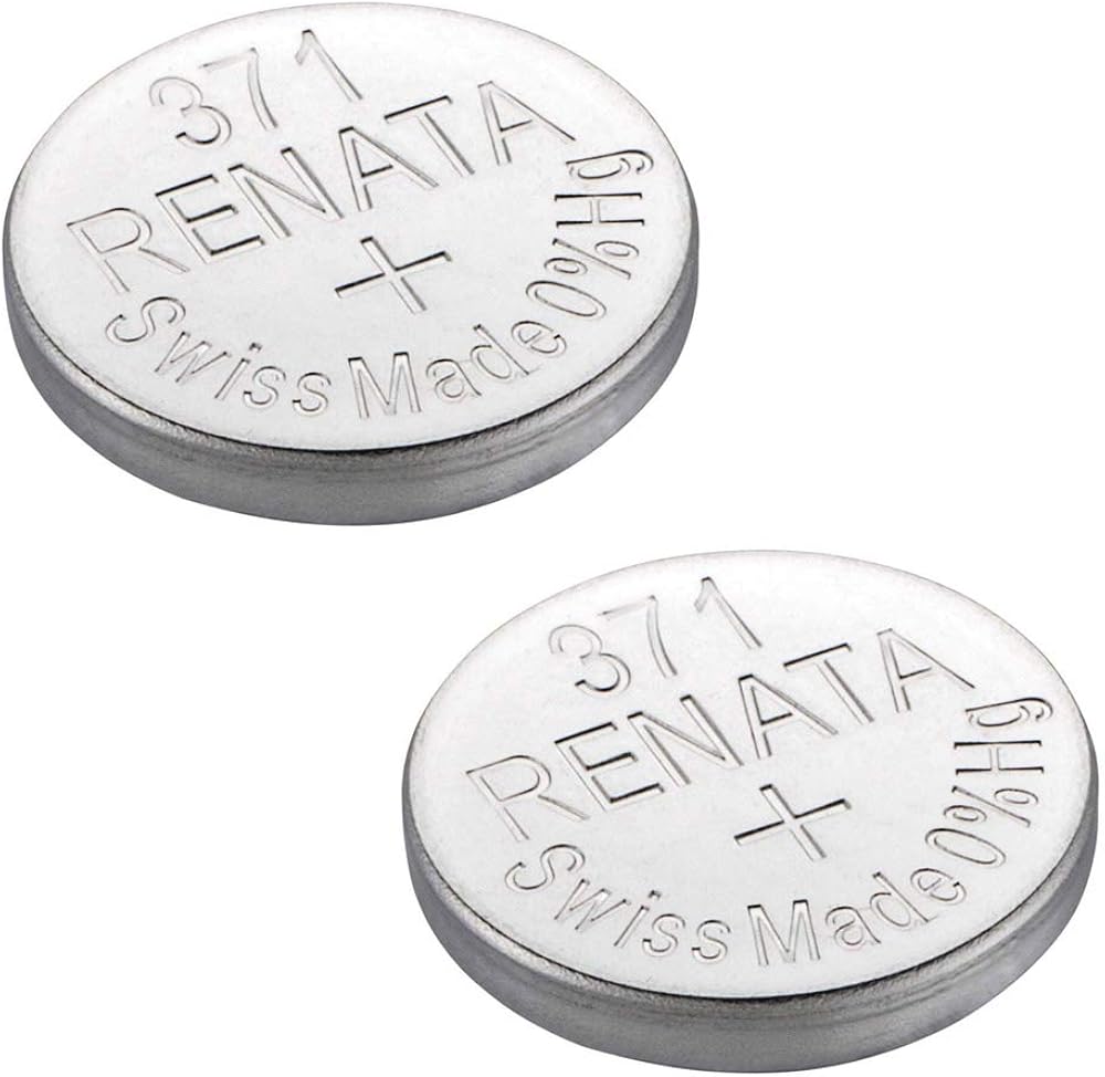2 x Renata 371 Watch Battery 1.55v SR920SW Mercury Free Amazon.co.uk