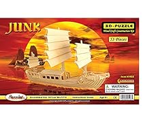 3-D Wooden Puzzle - Oriental Sail Boat Model -Affordable Gift for your Little One! Item #DCHI-WPZ-P045