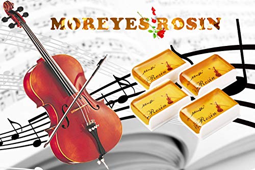 MOREYES Rosin for Violin Viola and Cello Rosin for Bows (Yellow 4 Pack)