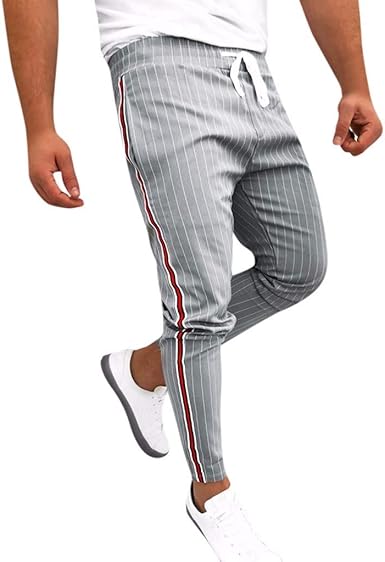 striped drawstring pants mens