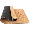 nature born Yoga-Matte aus Kork & Naturkautschuk (183 x 66 x 0,5 cm) – Kork-Matte mit Tragegurt – 100% umweltfreundlich – rutschfest & schadstofffrei – Pilates Gymnastik Training Meditation