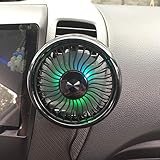 Air Vent Mounted USB Fan,V-Resourcing Newest Mini Electric Car Fan for Car Air Vent Mounted,360° Rotatable Car Auto Powerful Cooling Air Fan for Sedan SUV Auto Vehicles