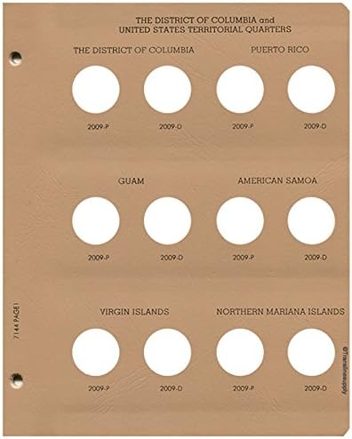 Dansco Page 1 for US Statehood DC & Territories 7144 2009#7144-1