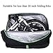 RockBros Folding Bike Carry Bag 16 inch to 20 inch Cycling Carrying Travel Case for Car Blackthumb 1