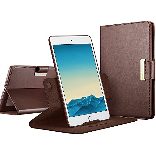 ESR iPad Pro 9.7 Case, iPad Pro 9.7 inch Case, 360 Degree Rotating Folio Stand Case with Auto Wake/Sleep Function [Business Style Case] for Apple iPad Pro 9.7 inch 2016_Brown
