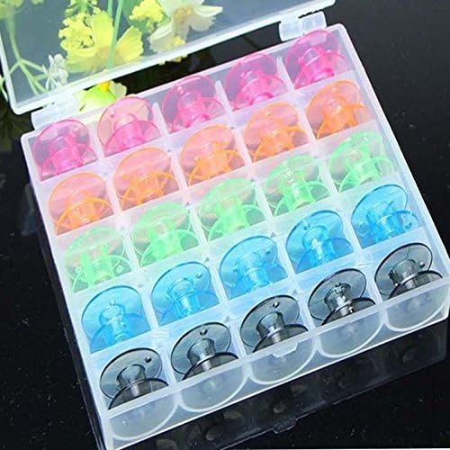 25pcs/Set Canillas vacías para máquina de coser carretes ...