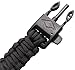 Attmu 2 Pack Outdoor Survival Paracord Bracelet with Fire Starter Scraper Whistle Kits