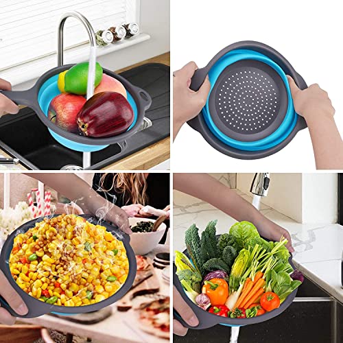 11 Pack Collapsible Colander Strainers and Colanders & Food Strainer