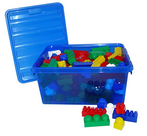 Wader Builder Supermix Baustein-Spielzeug-Set im Behälter (156 Teile) – Bild 2