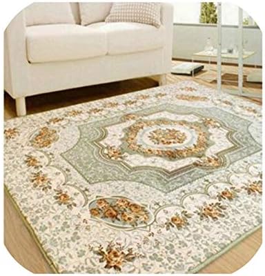 Luxury Europe Jacquard Carpets for Living Room Home Decoration Non Slip Tatami Floor Mats Area Rugs Bedroom Tapis Salon-in Carpet from Home & Garden,Green,130X190Cm