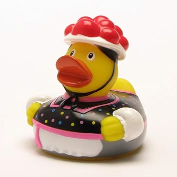 Duck Ente Quietscheente mit Tracht Badeente Schwarzwald X *