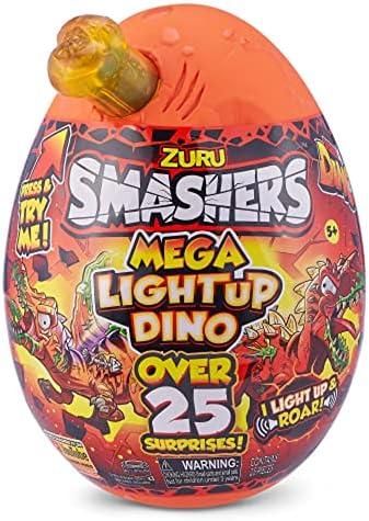 Œuf Smashers Mega Jurassic Light Up Ice Age – Spinosaurus à Construire, Plus De 25 Surprises, Lumières Et Rugissements