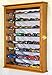 7 Adjustable Shelves Mirrored Hot Wheels/Matchbox/Diecast Cars / 1/64 1/43 Model Display Case Cabinet, Oak