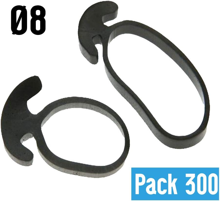 DOJA INDUSTRIAL | GOMA ANCLA de 8cm | PACK 300 | Tensor goma de ...