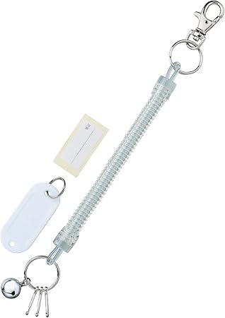 Amazon のびるキーチェーン クリア 文具ケース 文具ホルダー 文房具 オフィス用品