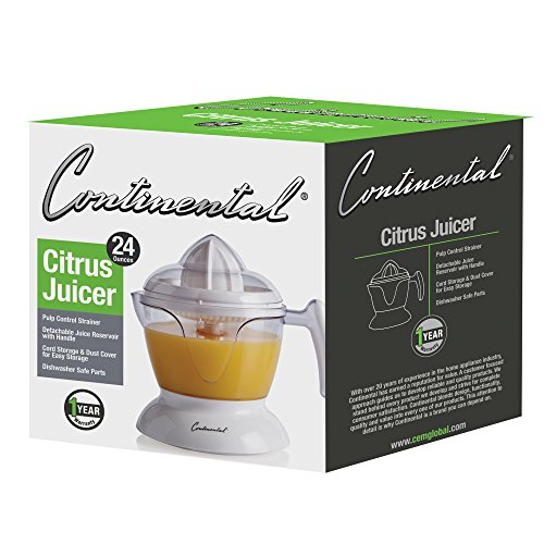 Continental Electric CE22661 Juicy Electric Citrus Juicer, 24 Ounce, white - Thumbnail 5