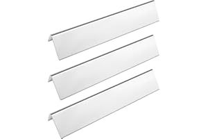 ATKKE 7635 15.3 inch Flavorizer Bars Replacement for Weber Spirit I & II 200 Series, Spirit E210 S210, E220 S220 with Front Control Knobs, Stainless Steel Heat Plates Shield Flavor Bars