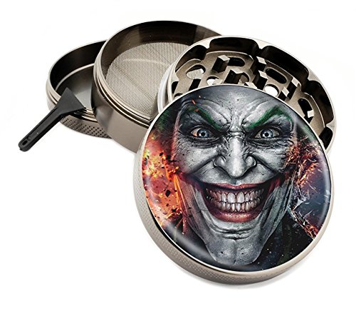 Joker Face Design Large Size Zinc Grinder With Free Scraper Item # 11131556