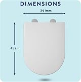 Croydex Hilier D Shaped Potty Training Toilet Seat Soft Close Magnetic Child view 6