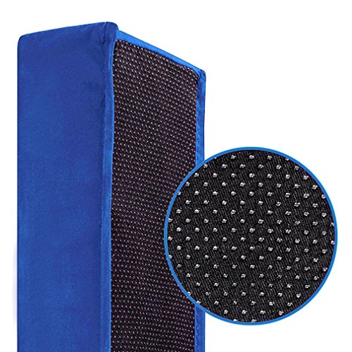 EZ GLAM 9.5 ft Folding Balance Beam Skill Performance Home Training Gymnastics Equipment (Blue, 9.5)