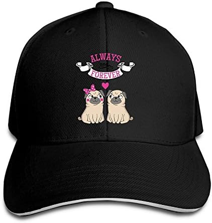 QU YDJ ICE Pugs Bride and Groom Unisex Adjustable Baseball Cap Classic Sports Hats