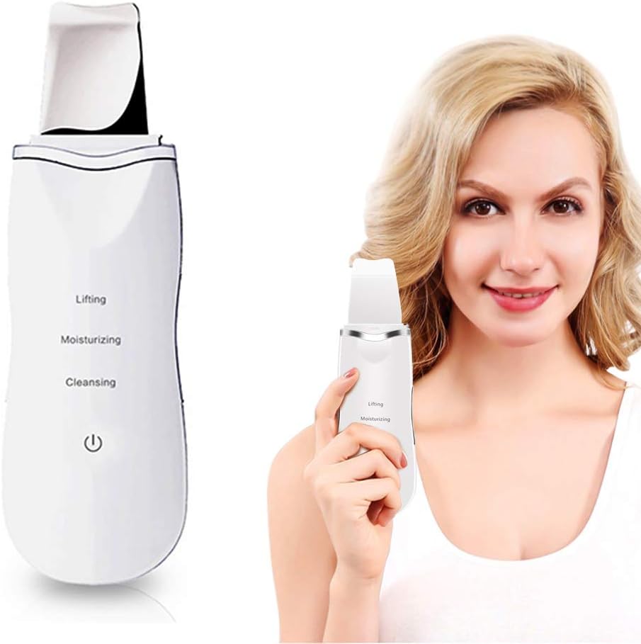 Skin Scrubber - Blackheads Remover - Impressive Instrument for Extracting Comedone and Cleaning Pore - Portable Facial Exfoliator for Acne Skin