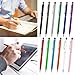 Stylus Pen, UROPHYLLA Stylus Pens for Touch Screens, 2 in 1 Capacitive Stylus Ballpoint Pen for iPad, Tablet, iPhone, Kindle, Samsung and Other Touch Screen Devices (Multicolor-12 Pack)