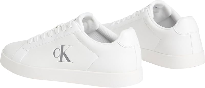 Herren Cupsole Sneaker Derby mit Logo, Weiß (Triple Bright White), 42