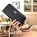 Small Crossbody Bag Cell Phone Purse for Women,Women Wallet Long Clutch Faux Leather Card Holder Fashion Hand Purse Lady Woman Handbag Bag-Black