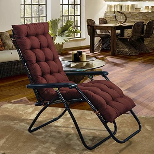 LE Autumn and winter recliner cushion Thicken Lengthen Folding chair cushion Rattan chair rocking chair cushion Universal cotton pad Cushion,I